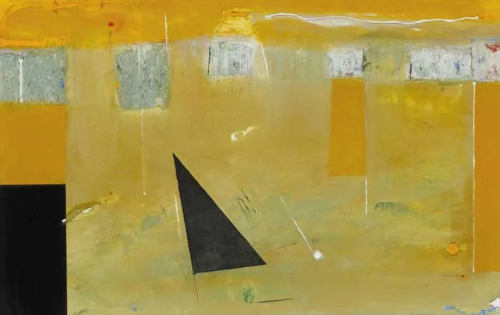 CAUSEWAY by Mike Fitzharris, oil on board, offered Mar 2010