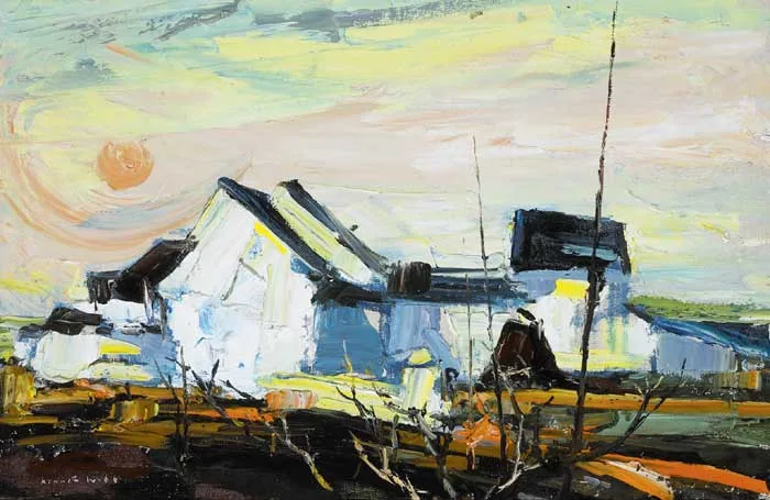 Kenneth Webb, WHITE GABLES, 1961, oil on canvas