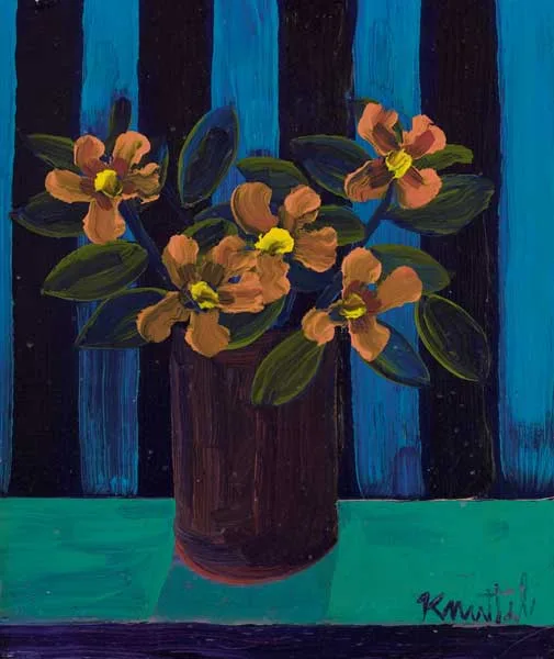 FLOWER STUDY by Graham Knuttel, oil on canvas, sold Mar 2010