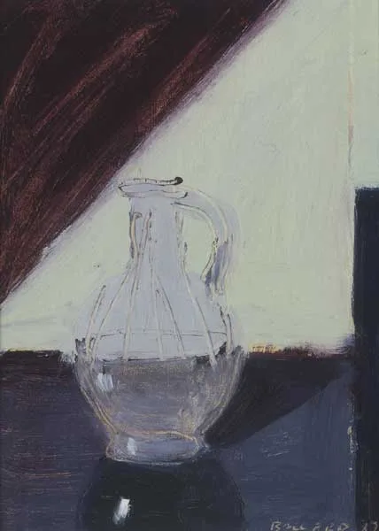 GLASS JUG by Brian Ballard, 1987, oil on board, sold Mar 2010