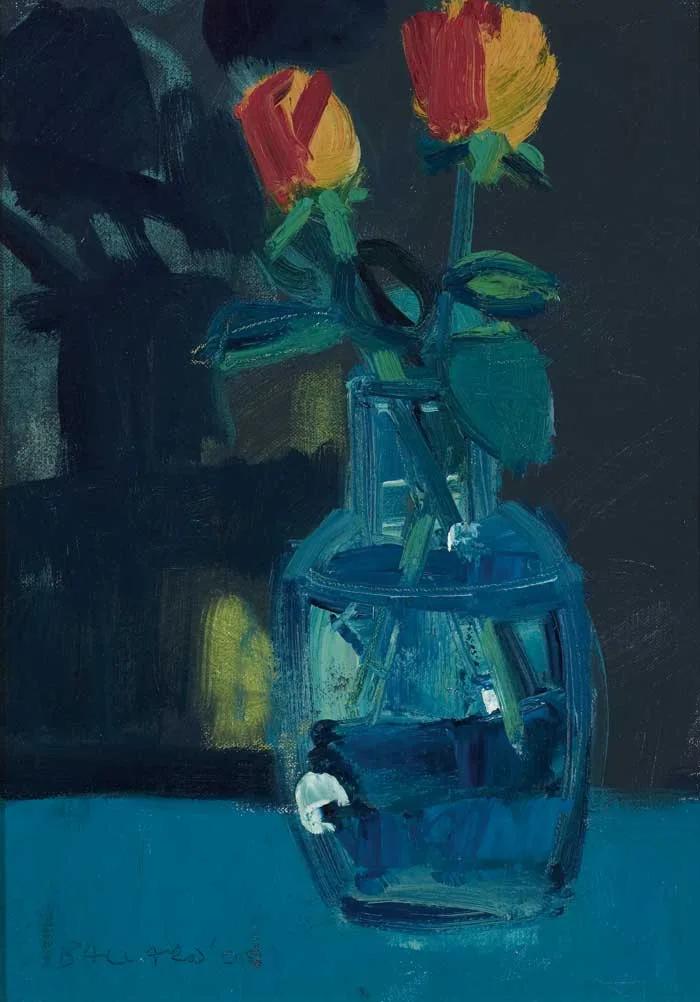 Brian Ballard, TWO ROSES, 2008, oil on canvas