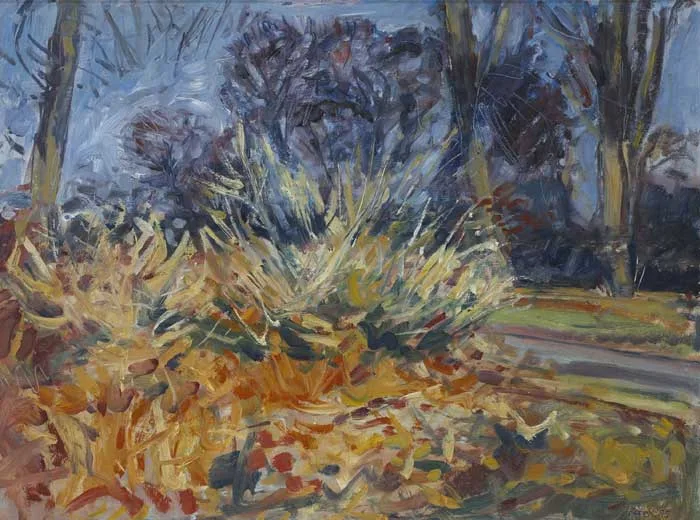 Robert Bottom, IN AN AUTUMN WOOD, 1995, oil on board