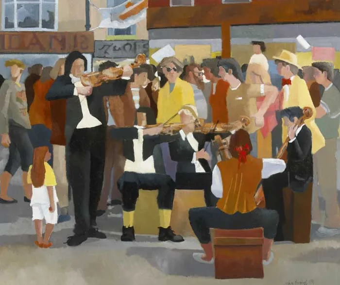 John Christopher Brobbel, IMPROMPTU, GRAFTON STREET, DUBLIN, 1991, oil on canvas