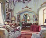 Norman Teeling, GIRL READING IN THE LIVING ROOM