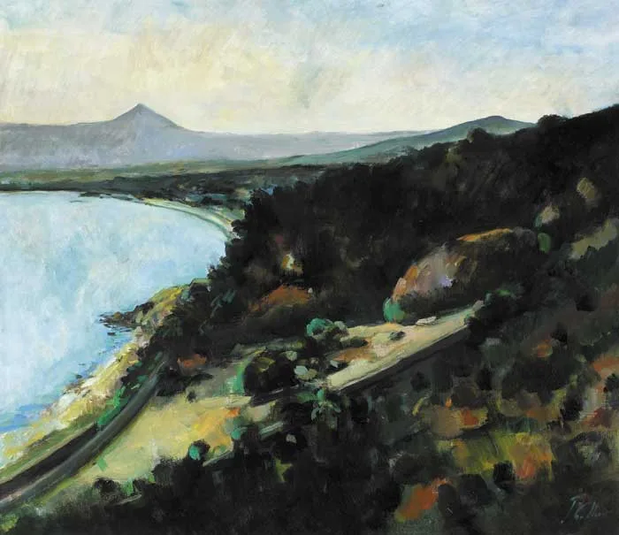 KILLINEY BAY, SUGARLOAF, IV by Peter Collis, oil on canvas, sold Nov 2009