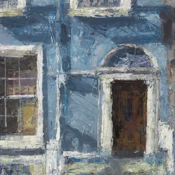 BLESSINGTON STREET, DUBLIN by Aidan Bradley, 2006, oil on board, sold Nov 2009
