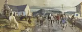 Cecil Maguire, INTO MASS, ROUNDSTONE, CONNEMARA