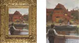 Walter Osborne, A BIT OF SUTTON COURTNEY - A VILLAGE BY THE THAMES