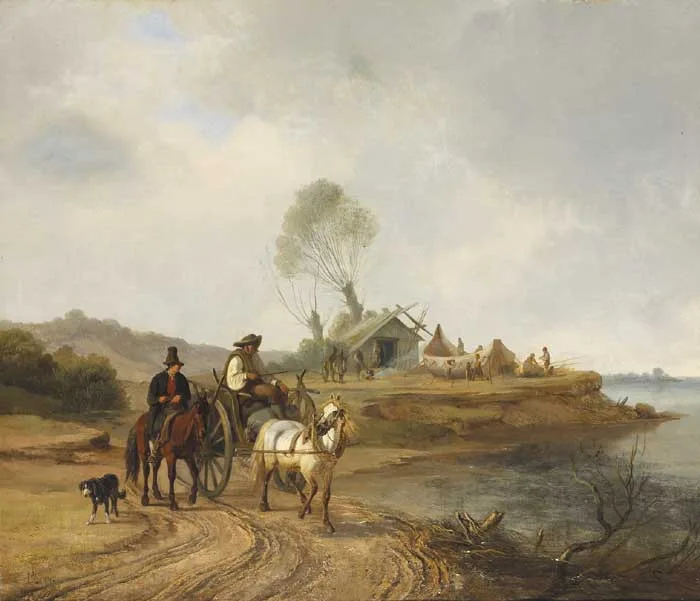 John O'Connor, THE SHIPBUILDER'S CART, oil on canvas