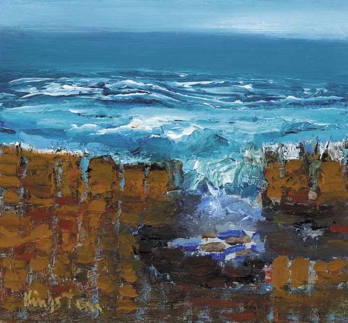 CAUSEWAY NO. 101 by Richard Kingston, oil on board, sold Nov 2009