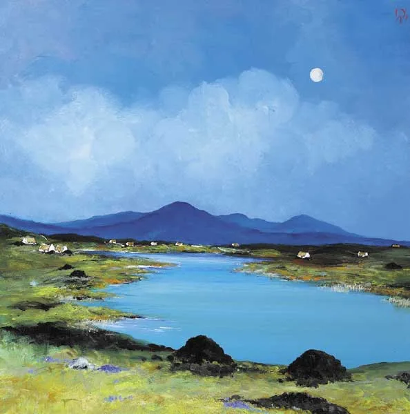 KERRY BLUES by David Gordon Hughes, 2006, oil on board, offered Nov 2009