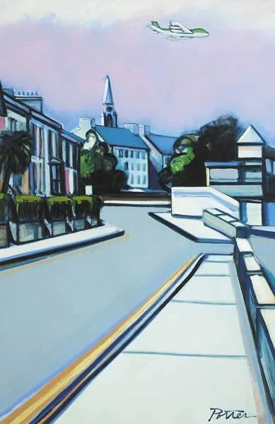 George Potter, THE BATHS, DUN LAOGHAIRE, COUNTY DUBLIN, oil and gouache on board