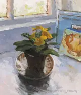 Desmond Hickey, STUDIO WINDOW WITH PLANT POT