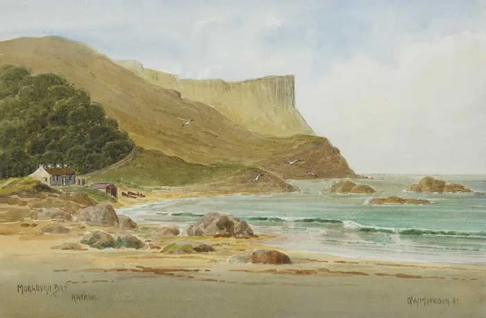 Robert Boyd Morrison, MURLOUGH BAY, ANTRIM, watercolour over pencil heightened with white