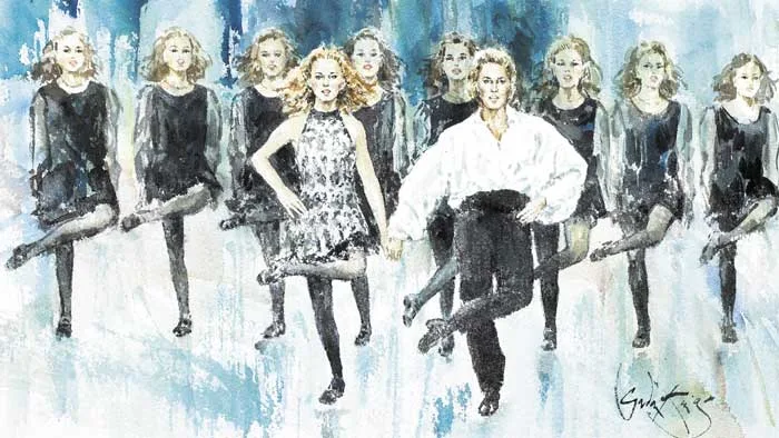 Gordon King, RIVER DANCE, 1995, watercolour