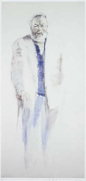 MICHAEL LONGLEY by Neil Shawcross, 2000, limited edition print (no. 81 from an edition of 195), sold Nov 2009