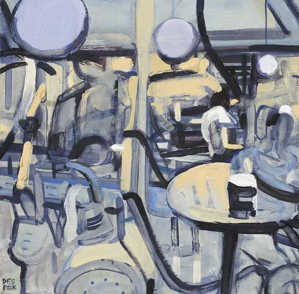 Desmond Fox, THERE WAS A BOMB!, oil on canvas