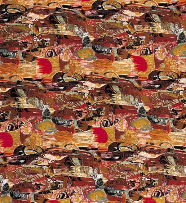 CARRICK by George Campbell, vintage fabric panel, sold Nov 2009