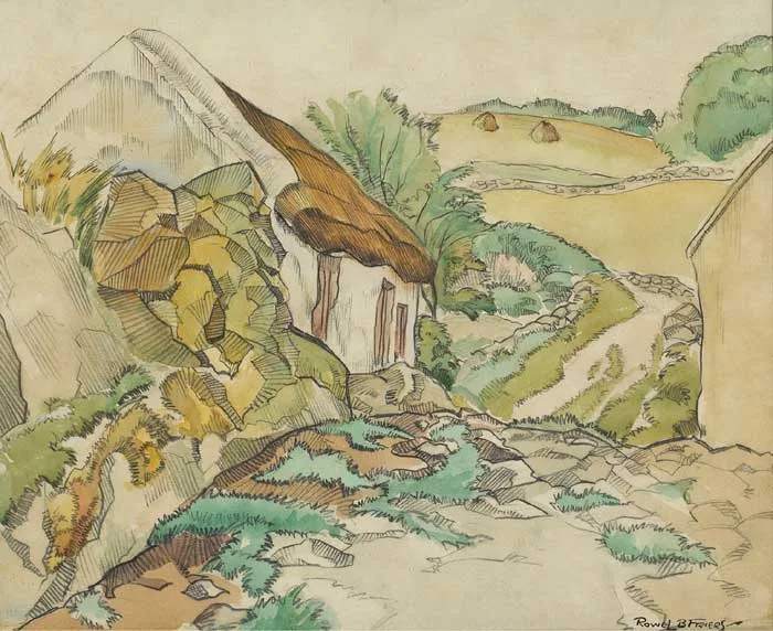 Rowel Boyd Friers, RINGDUFFERIN NEAR KILLINCHY, COUNTY DOWN, 24 NOVEMBER, 1942, watercolour over pencil