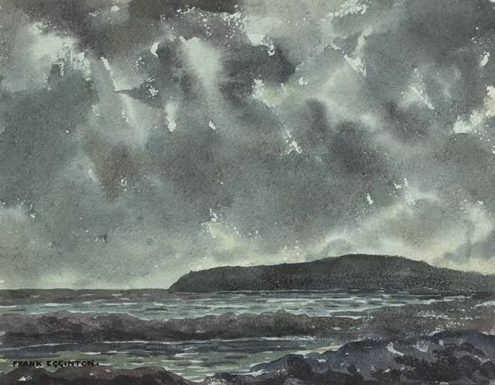 APPROACHING STORM by Frank Egginton, watercolour, sold Nov 2009