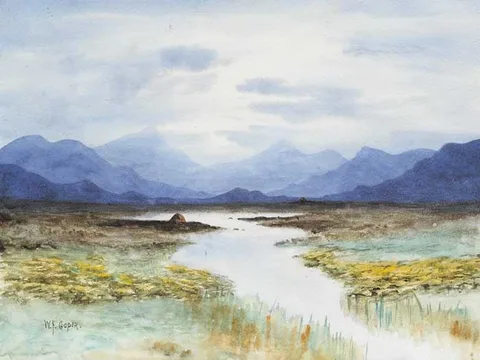 William F. Cooper, THE TWELVE PINS, watercolour
