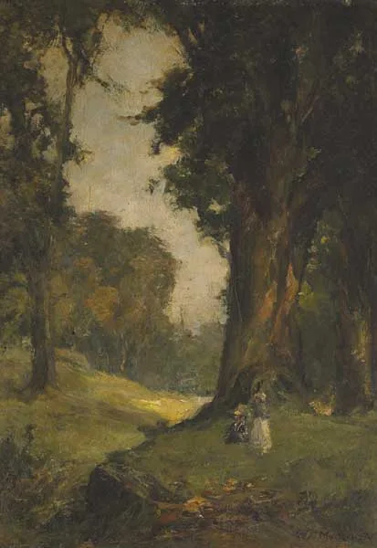 William Gibbes Mackenzie, SUMMER EVENING, oil on board