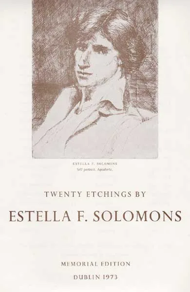 TWENTY ETCHINGS BY ESTELLA F. SOLOMONS, MEMORIAL EDITION, DUBLIN by Estella Solomons, 1973, etching with aquaforte and aquaforte & drypoint (no. 10 from an edition of 50), offered Nov 2009