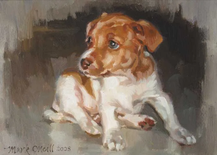 ANGEL by Mark O'Neill, 2008, oil on board, sold Sep 2009