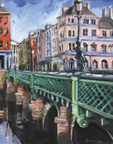 Gerard Byrne, VIEW OVER CAPEL STREET BRIDGE TOWARDS PARLIAMENT STREET, DUBLIN