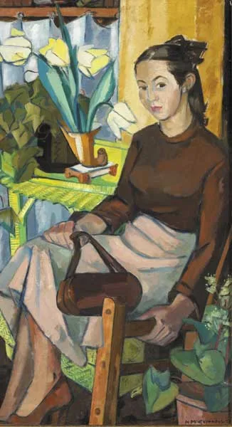 Norah McGuinness, DEIRDRE MC CLENAGHAN (THE ARTIST'S NIECE), 1952, oil on board