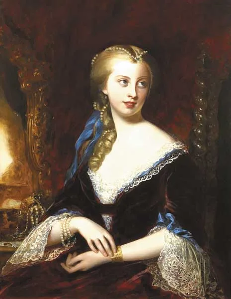 Frederick Newenham, 'RICH AND RARE WERE THE GEMS SHE WORE', PORTRAIT OF A LADY, 1854, oil on canvas laid down on panel