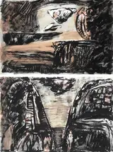 Maurice Cockrill, STUDY FOR RAVINE and STUDY FOR DELUGE, 1988 (A PAIR)