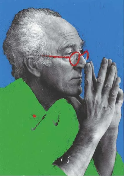 Neil Shawcross, SELF PORTRAIT, 2006, oil on paper, with photographic element