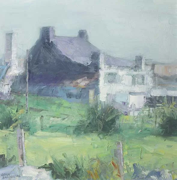 DOOAGH, ACHILL by Aidan Bradley, 2006, oil on board, sold Sep 2009