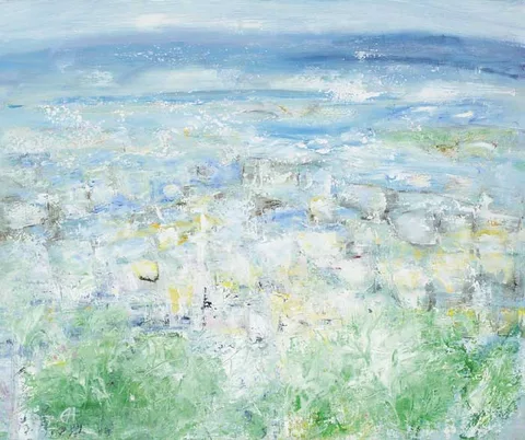 Geraldine Hone, BURREN LANDSCAPE, oil on canvas