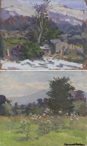 Diarmuid Larkin, WICKLOW, 1984 and TWO OTHER LANDSCAPES, oil on board