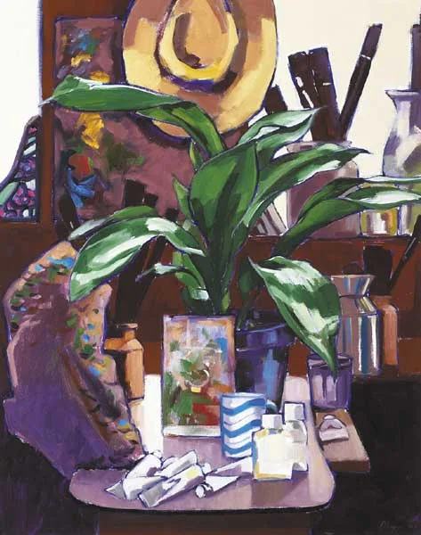 Robert Lynn, STUDIO PLANT NO. 5, 2007, oil on canvas