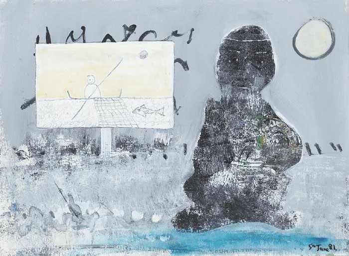 John Kingerlee, UNTITLED, 1981, oil pastel and gouache with pencil over paper