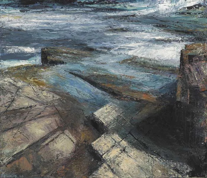 POOLS AND SHADOWS by Donald Teskey, 2006, oil on canvas, sold May 2009