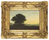 James Arthur O'Connor, FIGURE BENEATH A TREE IN AN EXTENSIVE LANDSCAPE