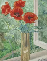 POPPIES IN A VASE ON A WINDOWSILL, Whyte's 2009