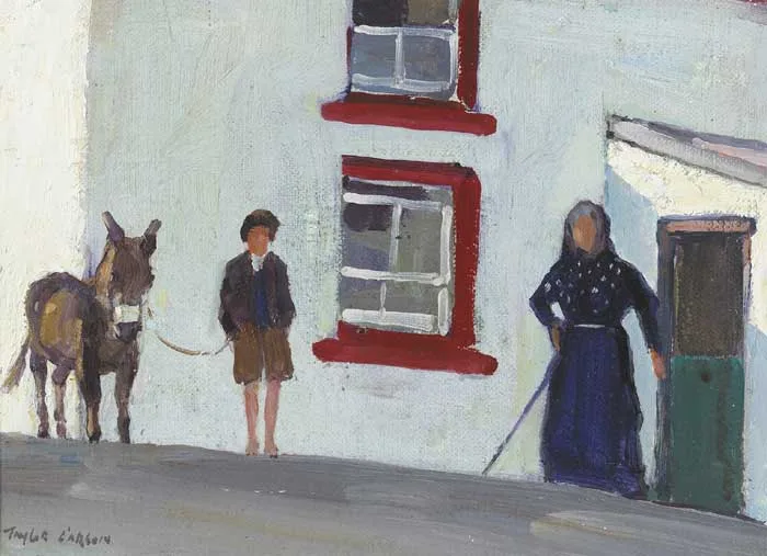 DOOEY, COUNTY DONEGAL by Robert Taylor Carson, 1950, oil on board, sold May 2009