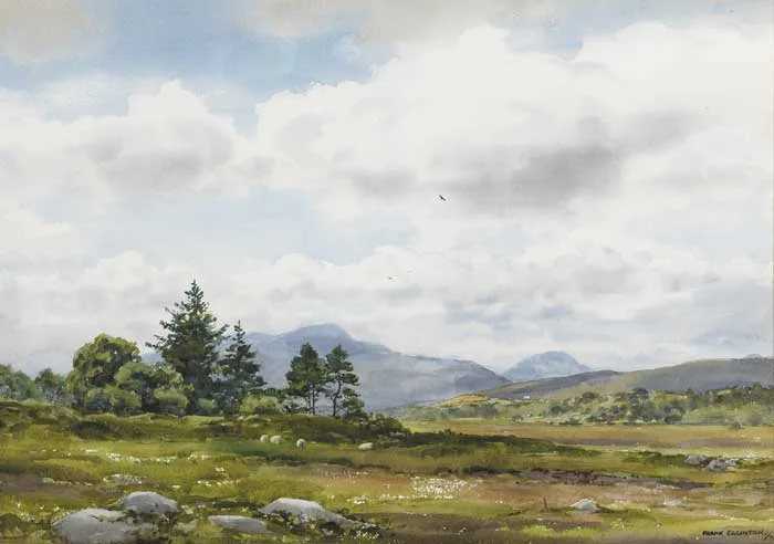 DERRYLAGGY, COUNTY DONEGAL by Frank Egginton, 1973, watercolour, sold May 2009