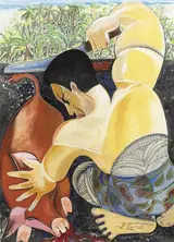 Pauline Bewick, MAN KILLING A PIG, SAMOA