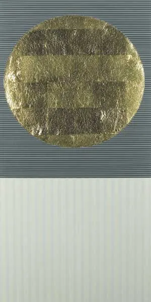 UNTITLED IV by Patrick Scott, 2006, carborundum with gold leaf (no. 47 from an edition of 75), sold Mar 2009