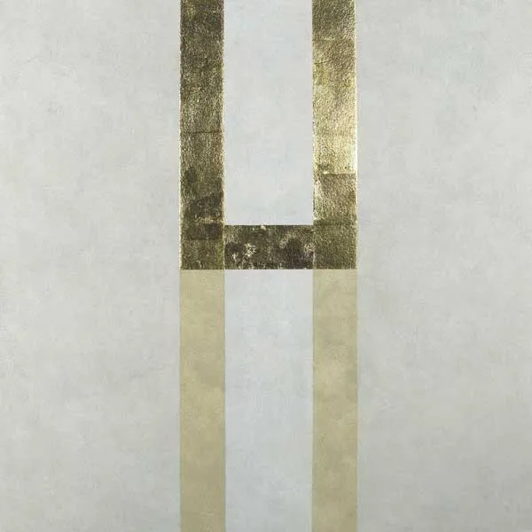 Patrick Scott, UNTITLED, carborundum with gold leaf; (no. 67 from an edition of 75)
