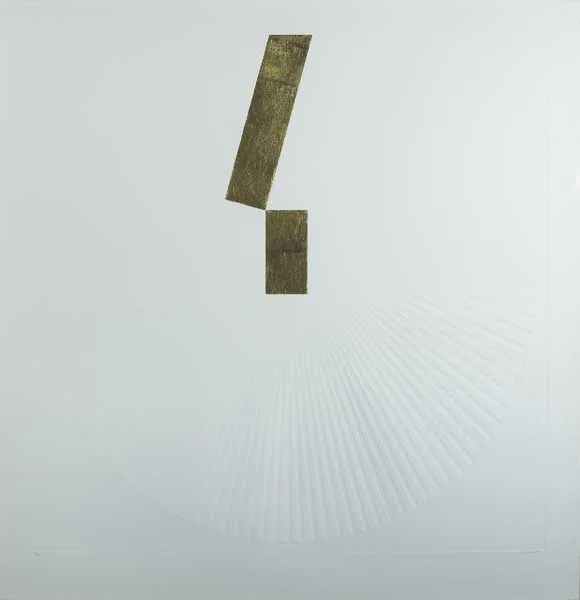 UNTITLED III by Patrick Scott, 2005, carborundum with gold leaf; artist's proof, sold Mar 2009