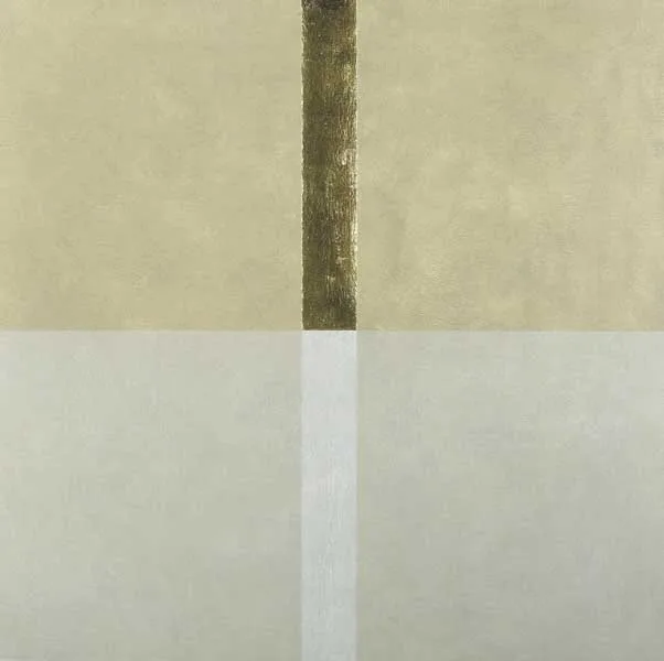 Patrick Scott, UNTITLED I, 2004, carborundum with gold leaf; (no. 41 from an edition of 75)