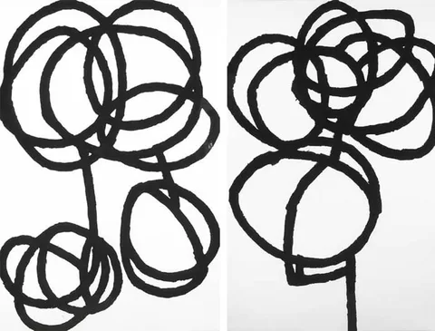 John Graham, BLACK FIGURES I, II, III & IV, 2001 (SET OF FOUR), carborundum prints mounted on panel; (each no. 1 from an edition of 3)