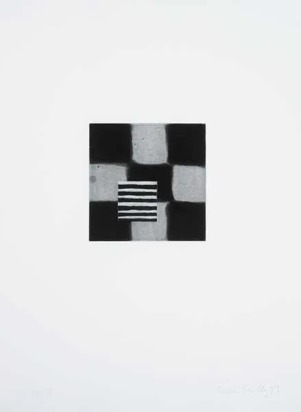 ALONE by Sean Scully, 1993, etching with aquatint (no. 21 from an edition of 33), sold Mar 2009